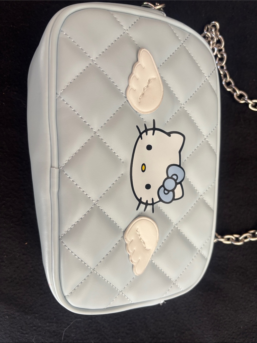 Forever 21 Light Blue Hello Kitty Quilted Crossbody
